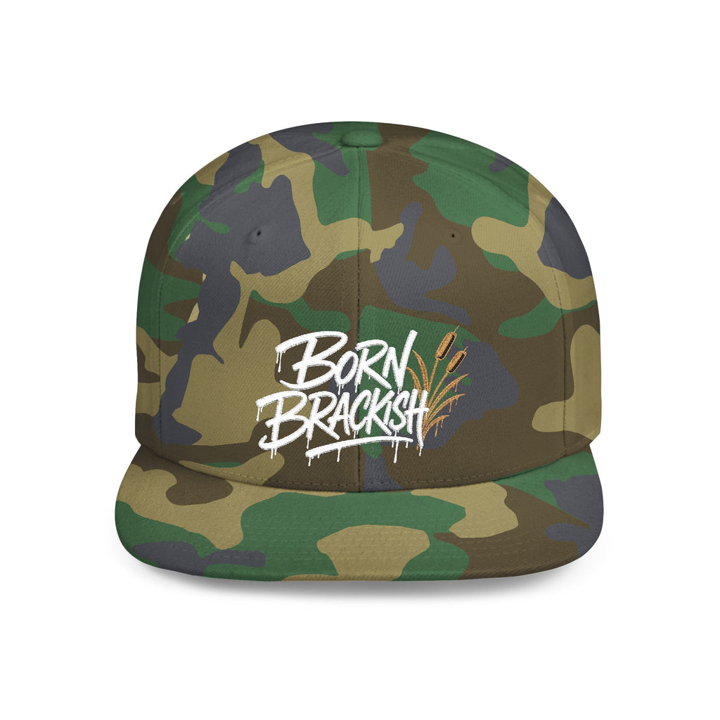Born Brackish Flat Bill Snapback Hat