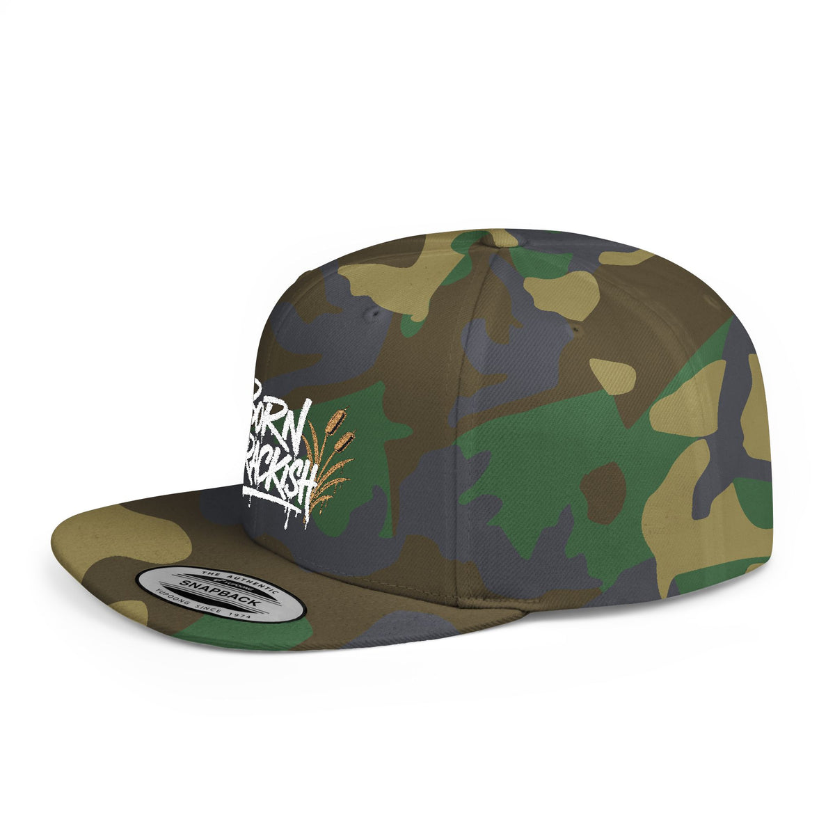 Born Brackish Flat Bill Snapback Hat